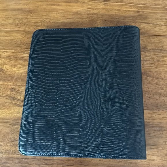 Notiq Blaq Lizard Midi Desk Folio Ringless Agenda | Classic 9 Disc cover - Picture 5 of 5